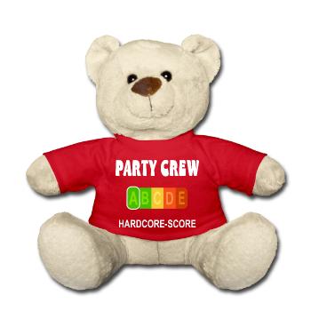 Party Crew - Teddy Bear - red - Front