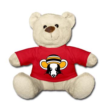 Mouse Raggae Jamaica Hat Rasta Lure Chill Hat - Teddy Bear - red - Front