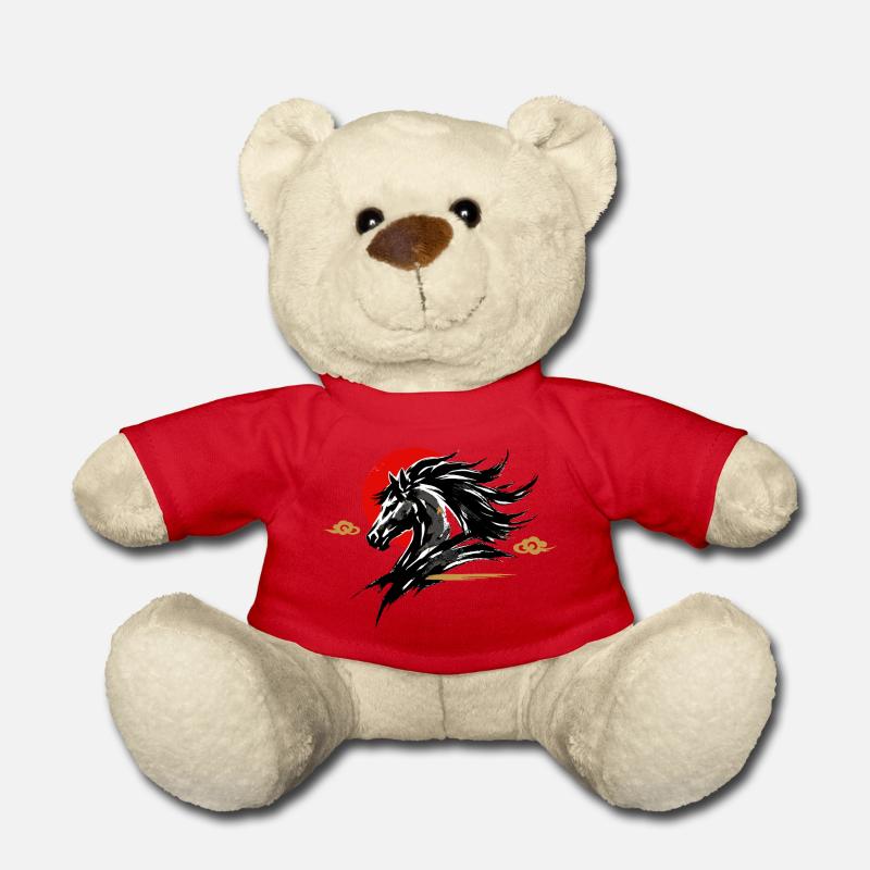 Chinesisches Neujahr 2026 Pferd Geschenk - Teddy - Rot