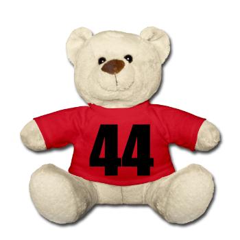 44 - Teddy Bear - red - Front