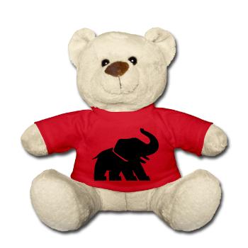 Elephant Comic - Teddy Bear - red - Front