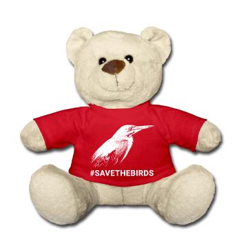Gardiens de la nature #Grünreiher #savethebirds - Nounours - rouge - Devant