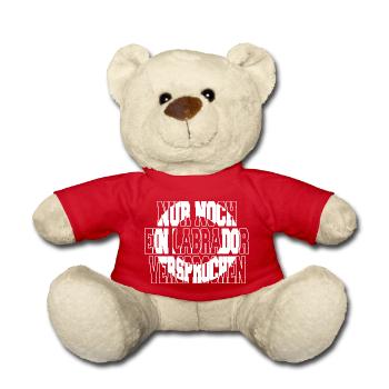 geburtstag welpe haustier hundeliebhaber - Teddy - Rot - Vorne