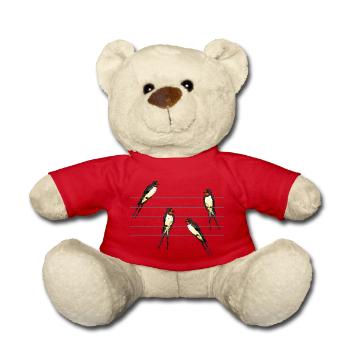Birds - Teddy Bear - red - Front
