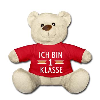 Children's First Day at School 2024 - Teddy - Rot - Vorne