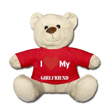 J’aime ma copine - Nounours - rouge - Devant