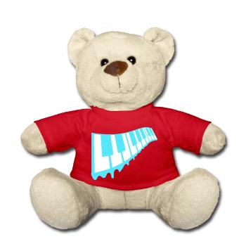 Graffiti Drop Piano Keys DJ Musical Instrument - Teddy Bear - red - Front