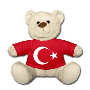 TÜRKEI TÜRKIYE TÜRKISCHE Europa Sport Fan - Teddy - Rot - Vorne