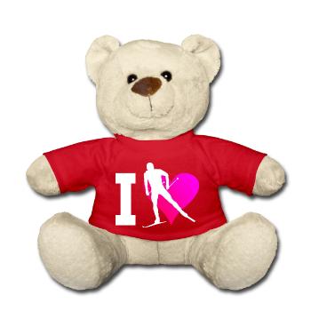 Men's Cross Country Skating Women Cross-Country Classic - Teddy Bear - red - Front