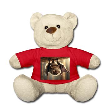 Niedliche Tiere chillen – Fledermaus - Teddy - Rot - Vorne