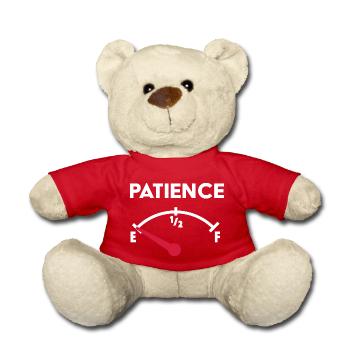 Patience - Teddy Bear - red - Front