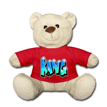 KANG GRAFFITI NAME PRINT - Nounours - rouge - Devant