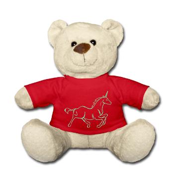 unicorn 1 - Teddy - Rot - Vorne