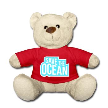 Save The Ocean Ozean Aktivismus Umwelt Statement - Teddy - Rot - Vorne