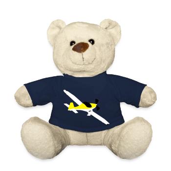 fk14 Airplane Pilot Aircraft Ultralight Ul - Teddy Bear - french navy - Front
