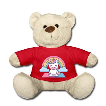 licorne de yoga - Nounours - rouge - Devant
