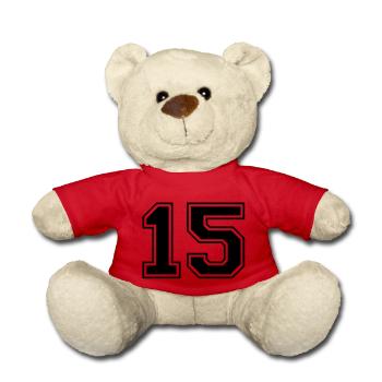 15 - Teddy Bear - red - Front