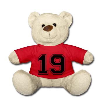 19 - Teddy Bear - red - Front