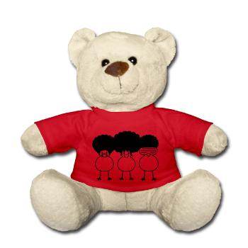 Funky Chicks - Nounours - rouge - Devant