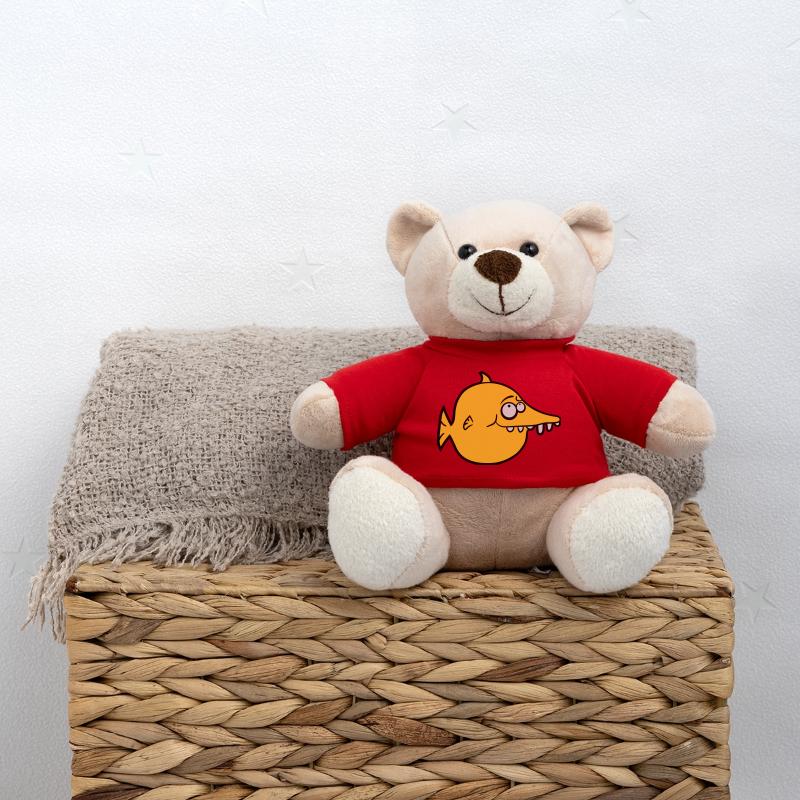 thick round funny comic fish Teddy Bear