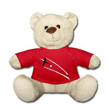 aerobatic glider glider glider glider - Teddy Bear - red - Front