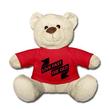 Vivre vite mourir - Nounours - rouge - Devant