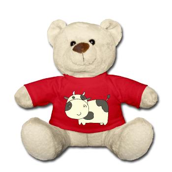 cow sweet - Teddy Bear - red - Front