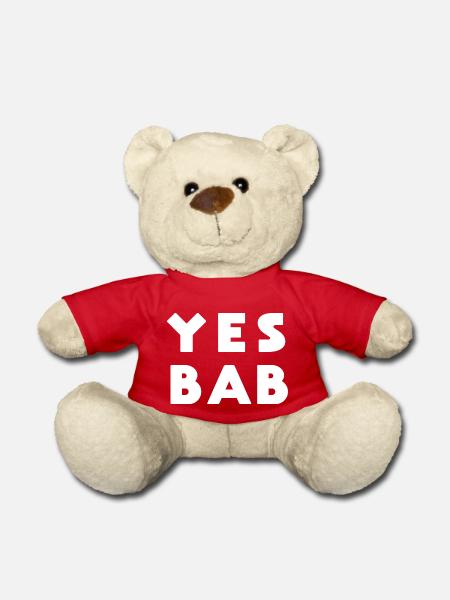 Ja Bab Birmingham Slang - Teddy - Rot