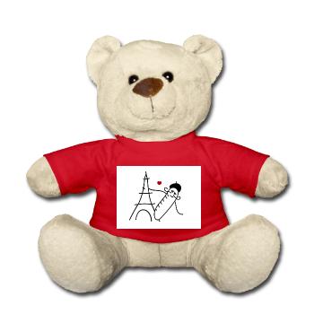 Frankreich liebe - Teddy - Rot - Vorne