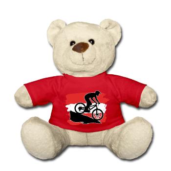 Österreich Flagge Downhill Biker - Teddy - Rot - Vorne