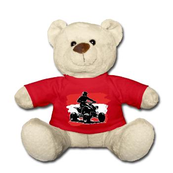 Österreich Flagge Quad - Teddy - Rot - Vorne