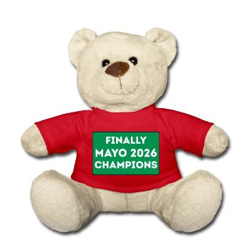 Mayo Champions 2026 - Teddy Bear - red - Front