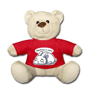 Adulting is hard - Teddy Bear - red - Front