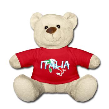 Italie Edo botte blanche - Nounours - rouge - Devant