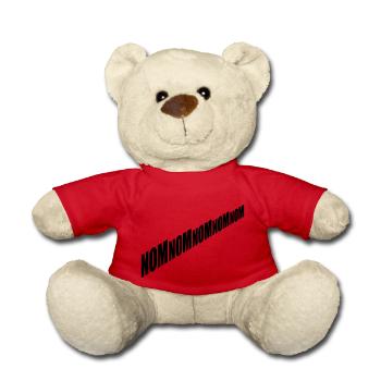 Nom nom nom - Teddy Bear - red - Front