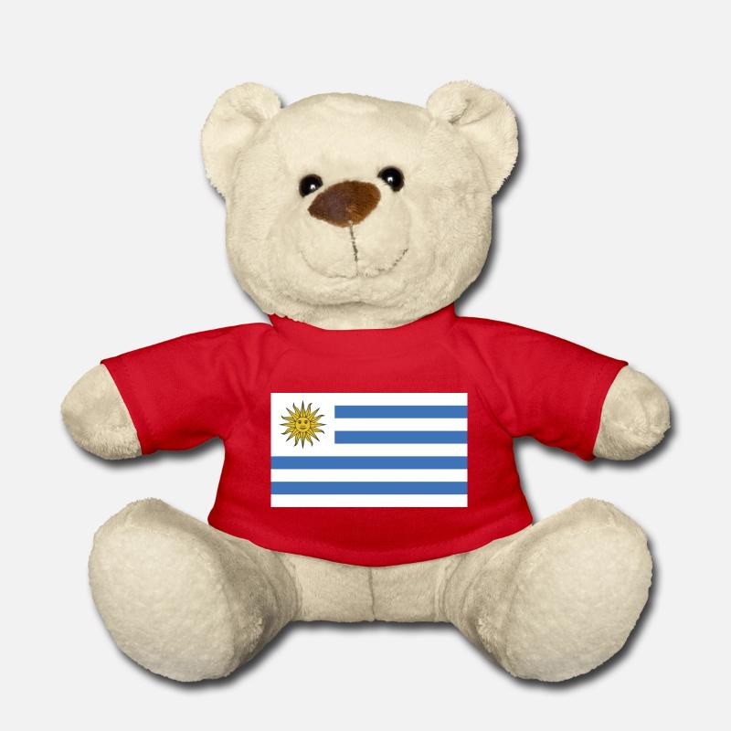 Uruguay National Flagge - Teddy - Rot