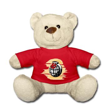 Pomegranate Pretzel Sun - Teddy Bear - red - Front