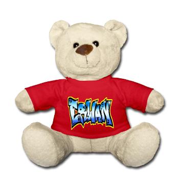 Erwan GRAFFITI NAME PRINT - Teddy - Rot - Vorne