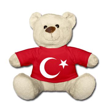 I Love Turkey, Elegance Style Design T-Shirt - Teddy Bear - red - Front