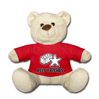 Schwamm und Seestern - Best Friends Design - Teddy - Rot - Vorne