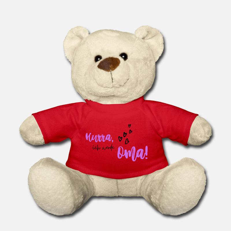 Hurra, ich werde Oma - Teddy - Rot