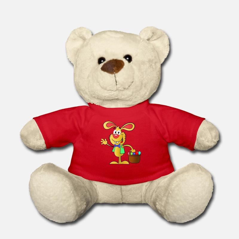 Osterhase - Teddy - Rot