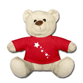 Stars Star Shooting Star - Teddy Bear - red - Front