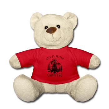 Dictons Campfire Camping - Nounours - rouge - Devant