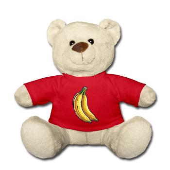 Bananas - Teddy Bear - red - Front