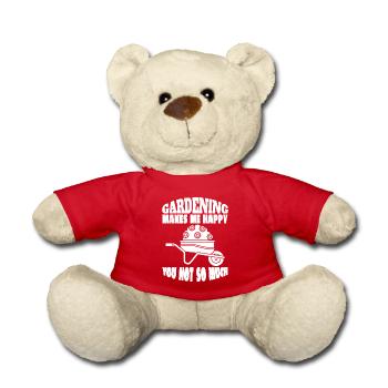 Garden Gardening Gardening Hobby Gardener Gardener - Teddy Bear - red - Front