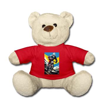 Pop-Art Downhill Mountain Bike - Teddy - Rot - Vorne