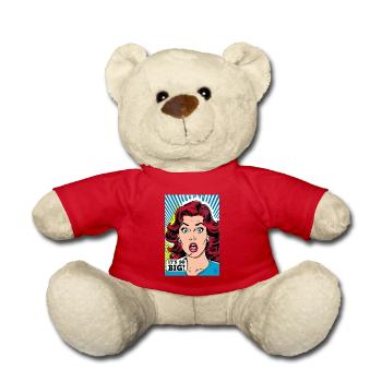 Femmes de dessin animé Pop Art - C’est si grand - Nounours - rouge - Devant