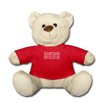 Dieser Long Island Eistee schmeckt lustig und trinkt Wein - Teddy - Rot - Vorne