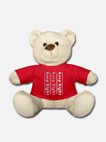 Rechts bleiben - Teddy - Rot